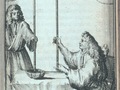 Torricelli i Viviani. Rycina z książki "Traittez de barometres, thermometres, et notiometres, ou hygrometres", autorstwa  Joachima d'Alence, 1688 r.  (NOAA Photo Library, fot. Steve Nicklas, NOS, NGS)